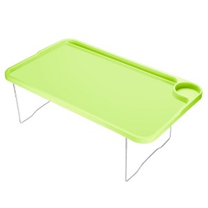 Unique Bargains Reusable Bed Laptop Breakfast-Serving Table with Folding Legs - 1 of 4
