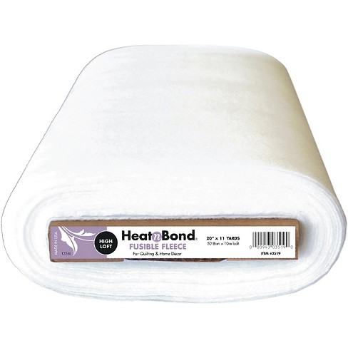 HeatnBond High Loft Fleece Fusible Interfacing-White 20X11yd