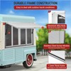 Concession Window, Aluminum Alloy Food Truck Window with 4 Horizontal Sliding Mesh Screen Windows & Drag Hook, Up to 85 ° Serving Window - 3 of 4