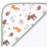 Hudson Baby Infant Boy Cotton Rich Hooded Towels, Woodland, One Size - 3 of 4