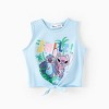 Disney Lilo & Stitch Toddler Girl's 2 Piece Outfits Sleeveless Tie Knot Tank Top Summer Short Sets Coordinate Set 4-13Y - 2 of 4