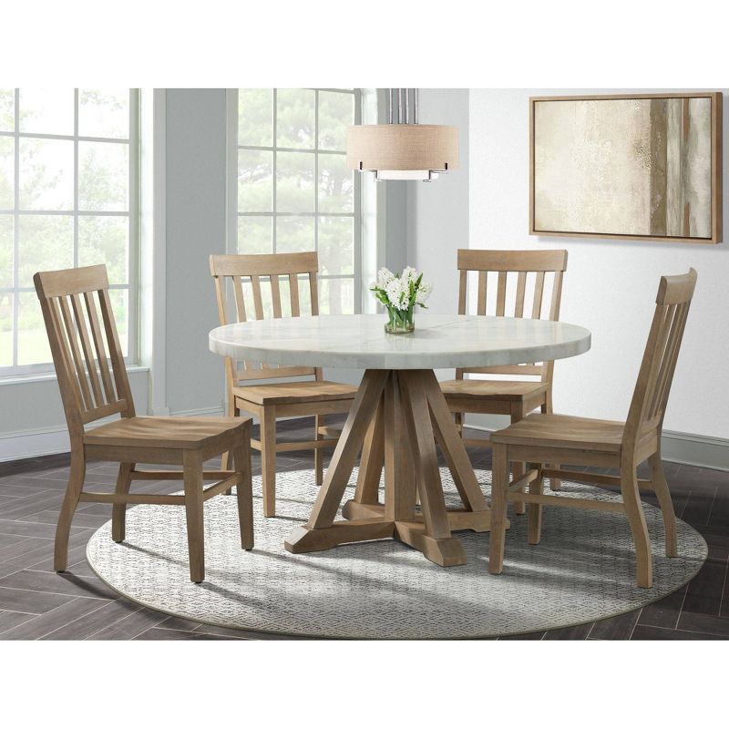 Set of 2 Liam Slat Back Chairs Natural - Picket House Furnishings, 6 of 11