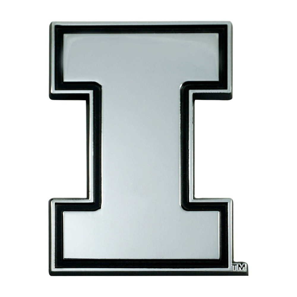 NCAA Illinois Fighting Illini 3D Chrome Metal Emblem