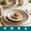 vancasso 16 Pieces Poreclain Dinnerware Set, Hand-painted Set for 4 Person,Cream Color - 4 of 4