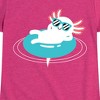Girls' - Instant Message - Axolotl Pool Floatie Fitted Short Sleeve Graphic T-Shirt - 2 of 4