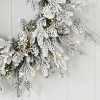 Christmas Dandan Flocked Pine Wreath - 3 of 4