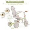 7 in 1 Baby Tricycle,Foldable Toddler Tricycle with Removable and Adjustable Parent Handle,Toddler Push Bike with Removable Pedal-3irtyhousy - 3 of 4
