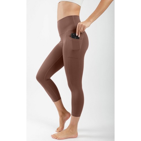 Reflex 90 Degree Women's Elastic Waist Pull On Athletic Travel Capri Pants  (Charcoal, M)