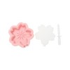 Unique Bargains Ice Pop Mould Cherry Blossom Shape Comes with Lid and Stick Hand Washable Plastic 3.78"x3.66"x0.98" 1 Pc - 3 of 4