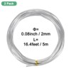 Unique Bargains Aluminum Flexible Anti-rust Bonsai Training Wire 2 Rolls - 2 of 3