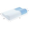 Dyonery Neck Pillow Memory Foam Contour Pillow for Pain Relief Cervical Pillow for Sleeping, Orthopedic Pillow for Neck and Shoulder Pain -Soft - 2 of 4
