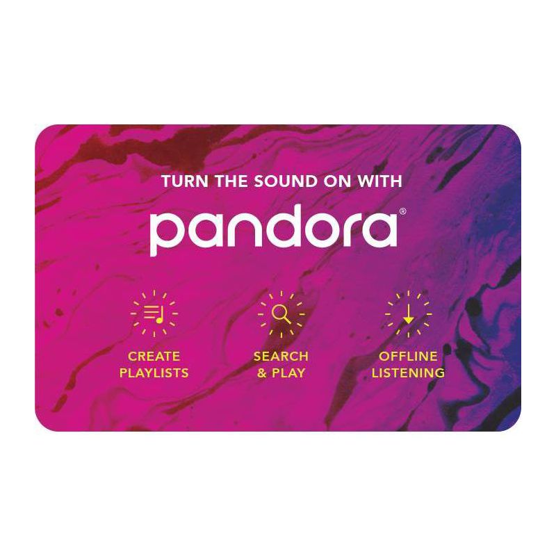 Pandora Music Gift Card (Email Delivery), 1 of 2