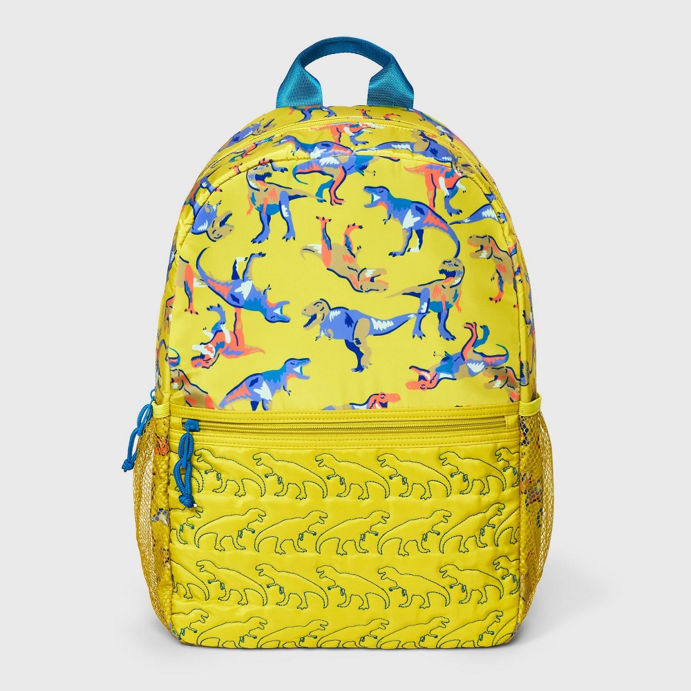 Photos - Travel Accessory Kids' Backpack with Quilted Dinosaurs - Cat & Jack™ Yellow