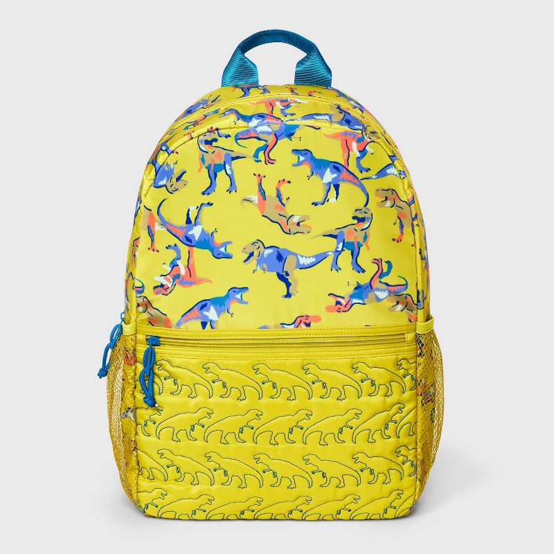 Kids&#39; Backpack with Quilted Dinosaurs - Cat &#38; Jack&#8482; Yellow, 1 of 6