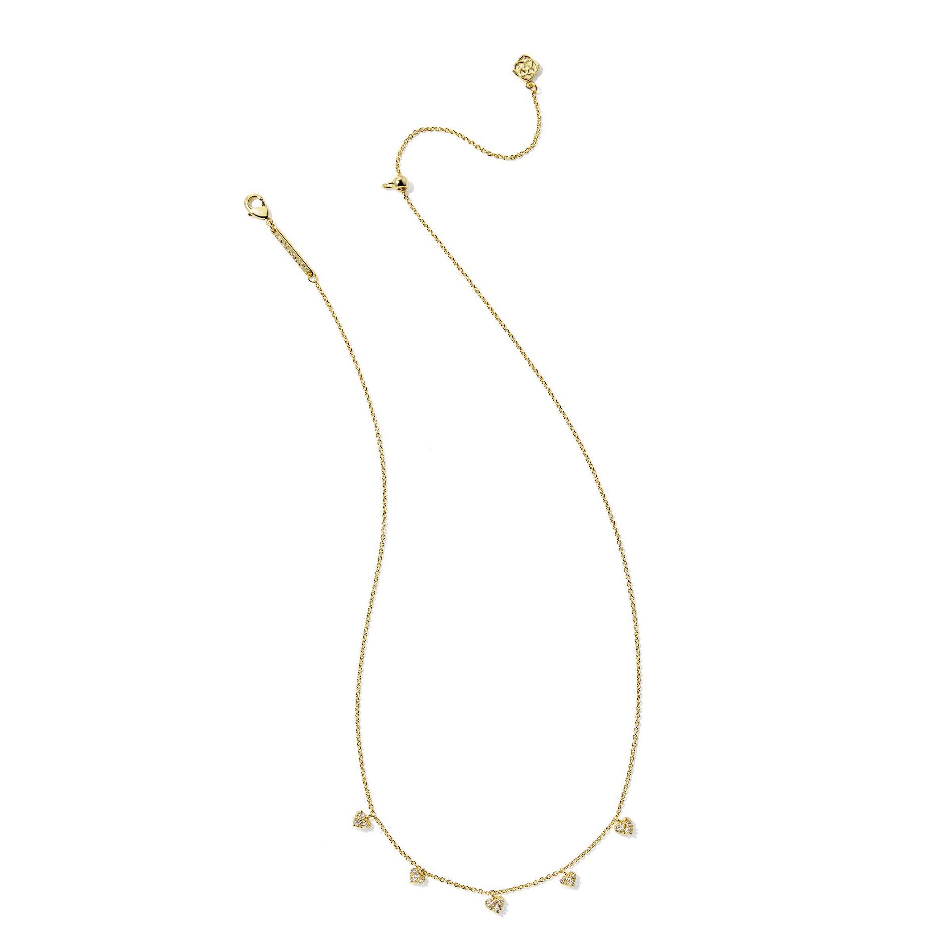 Kendra Scott Anna Pave Strand Necklace - Gold