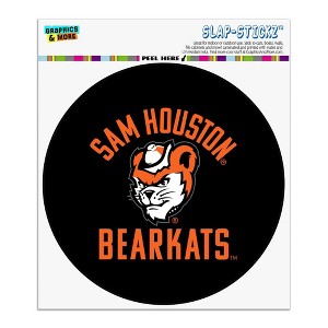 Sam Houston State University Bearkats Automotive Car Window Locker Circle Bumper Sticker - 1 of 4
