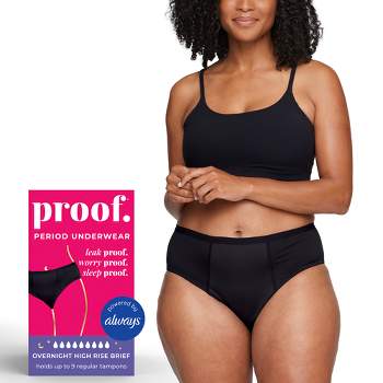 Thinx For All Women's Plus Size Moderate Absorbency Boy Shorts Period  Underwear - Black 2x : Target