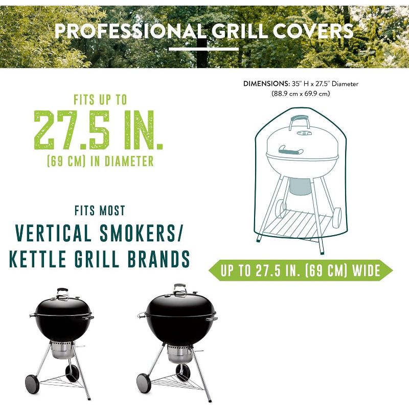 Patio Companion Professional Grill Cover, 5 Year Warranty, Heavy-Grade UV Blocking Material, Waterproof and Weather Resistant, 2 of 8