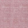 Blush Pink And Ivory Floral Washable Indoor Outdoor Area Rug - 4 of 4