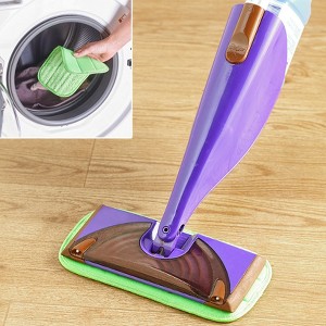 The Lakeside Collection Durable Microfiber Set of 2 Reusable Wet Mop Pads - 1 of 4