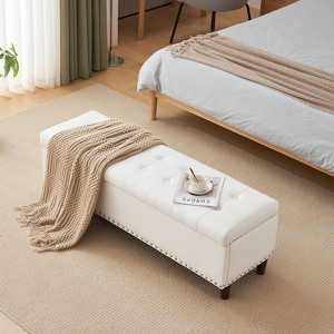 Karl Home Upholstered Storage Ottoman - 1 of 4