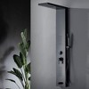 BWE 2-jet rain shower panel system with waterfall shower head and shower wand with LED light - 2 of 4