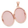 Black Bow Jewelry 14k Rose Gold 21mm Scroll and Hearts Border Oval Locket - 4 of 4