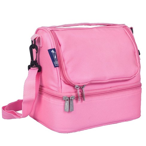 Wildkin Kids Insulated Lunch Box Bag (Clear w/ Pink Trim)