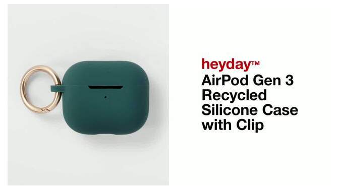 Apple AirPods (3rd generation) Recycled Silicone Case with Clip - heyday™, 2 of 5, play video