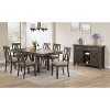 Kings Brand Furniture - Lynn Brown Wood Dinette Dining Room Side Chairs, Set of 2 - 4 of 4