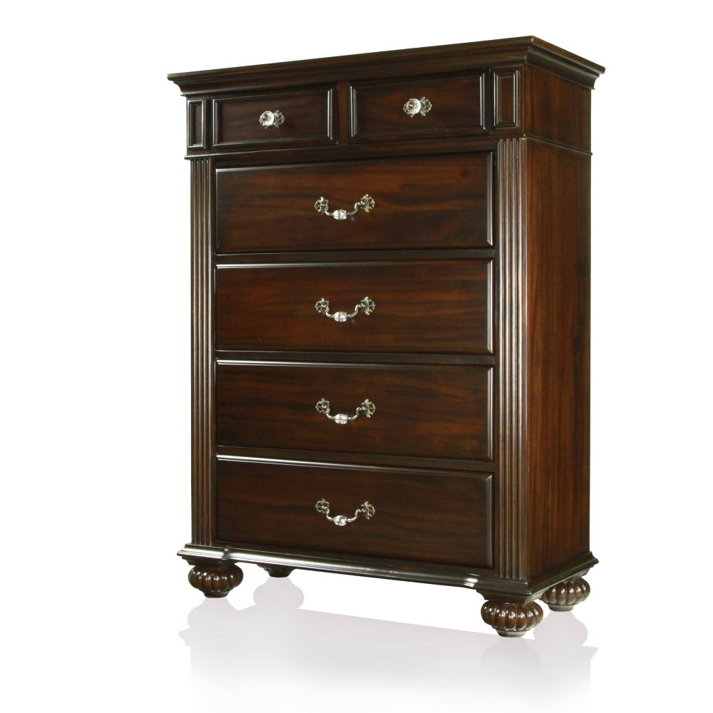 Photos - Dresser / Chests of Drawers Pennings 6 Drawer Chest Dark Walnut - HOMES: Inside + Out