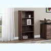 Monarch Specialties Bookshelf Bookcase Etagere 5 Tier 48InchH Office Bedroom Laminate Brown Contemporary Modern - 2 of 4