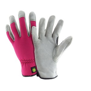 West Chester John Deere Women's Performance/Hi-Dexterity Work Gloves Pink L  (Box of 3 pairs) - 1 of 1