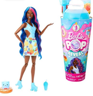 Barbie Pop Reveal Fruit Series Fruit Punch Doll, 8 Surprises Include Pet,  Slime, Scent & Color Change : Target