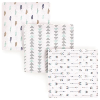 Luvable Friends Baby Boy Flannel Receiving Blankets | Blue Polka Dot | 4-Pack