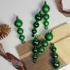 Northlight 6ct Shiny and Matte Finial Shatterproof Christmas Ornament Set 5.75" - Green - 2 of 3