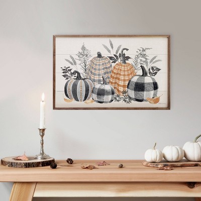 Kendrick Home Harvest Classics I Five Pumpkins By Beth Grove Wall Art