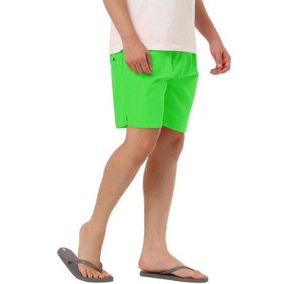 TATT 21 Men's Summer Casual Beach Drawstring Waist Surfing Mesh Lining Swim Shorts Green 32 — фото 5