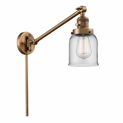 Bell - 1 Light Swing Arm Wall Sconce In Industrial Style-25 Inches Tall and 8 Inches Wide
