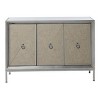 Glam Wood Cabinet Gray - Olivia & May: Stylish Indoor Storage with 2 Shelves, No Assembly Required - 2 of 4