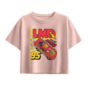 Girls' - Disney - Supercharged Lmq Short Sleeve Boxy Graphic T-Shirt - 1 of 2