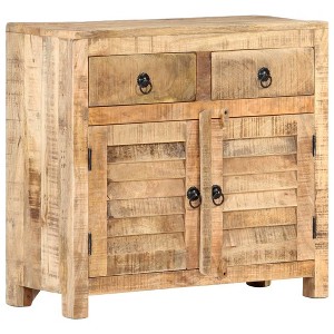 vidaXL Sideboard 27.6 in.x11.8 in.x26.8 in. Solid Wood Mango - 1 of 4