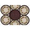 Earth Rugs Holiday Floral Round Jute Trivets in Basket – Set of 6" Heat-Resistant Decorative Trivets with Festive Seasonal Prints - 2 of 3