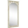 Lirago Rectangle Wood Full Length Mirror Wall Mirror with Inner Arch Carved Frame 72*35 Weathered White - 4 of 4