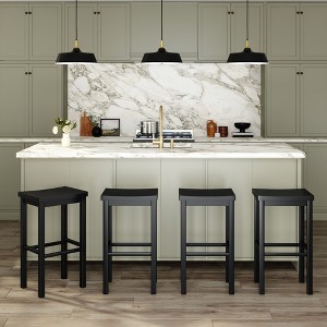 Now Furniture 30" Bar Stool, Wooden Backless Bar Height Kitchen Stool - 1 of 4