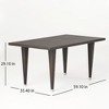 Outdoor Patio Table Waterproof Made of Woven Wicker for 8 People, Christopher Knight Home Dinning Table - 2 of 4