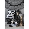Dexmalle Halloween 6x4x20" Fabric Black Gnome with 'Boo' Banner - 2 of 4