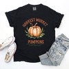 Simply Sage Market Women's Harvest Market Pumpkin Short Sleeve Garment Dyed Tee - 2 of 4