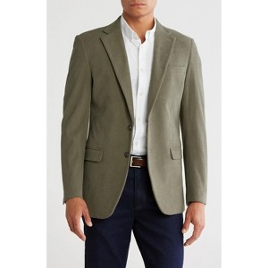 TR PREMIUM - TRB-911 Slim Fit Solid Cotton Blend Textured Blazer - 1 of 4