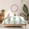 Queen Gabriela Fuente Natumas Polyester Comforter + Pillow Shams Green - Deny Designs: Abstract 300 Thread Count, Midweight Fabric - 3 of 4